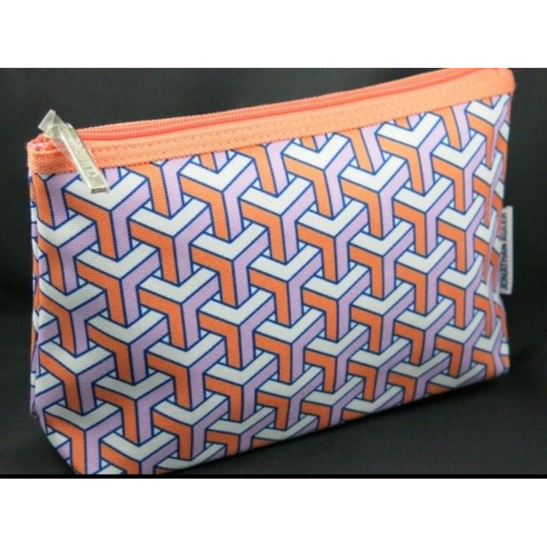 New CLINIQUE by Jonathan Adler Cosmetic Case Makeup Bag from USA Orange