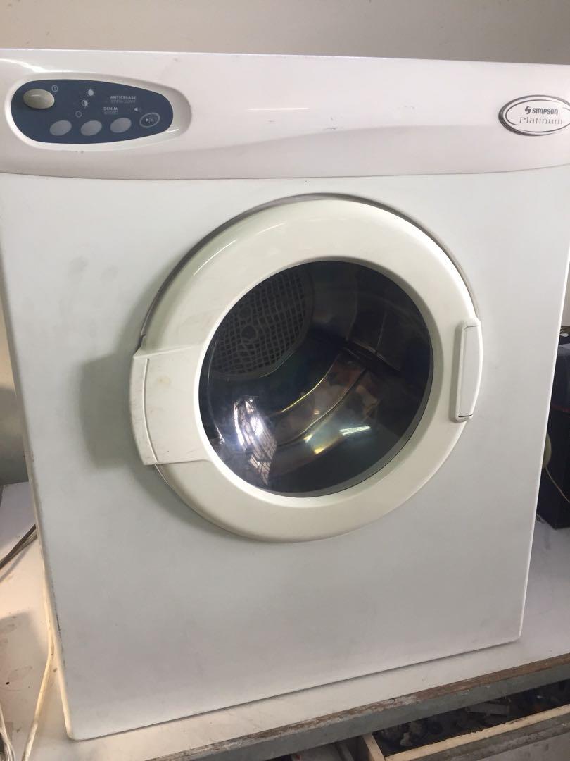 Simpson Electrolux Dryer, TV & Home Appliances, Washing Machines and Dryers on Carousell