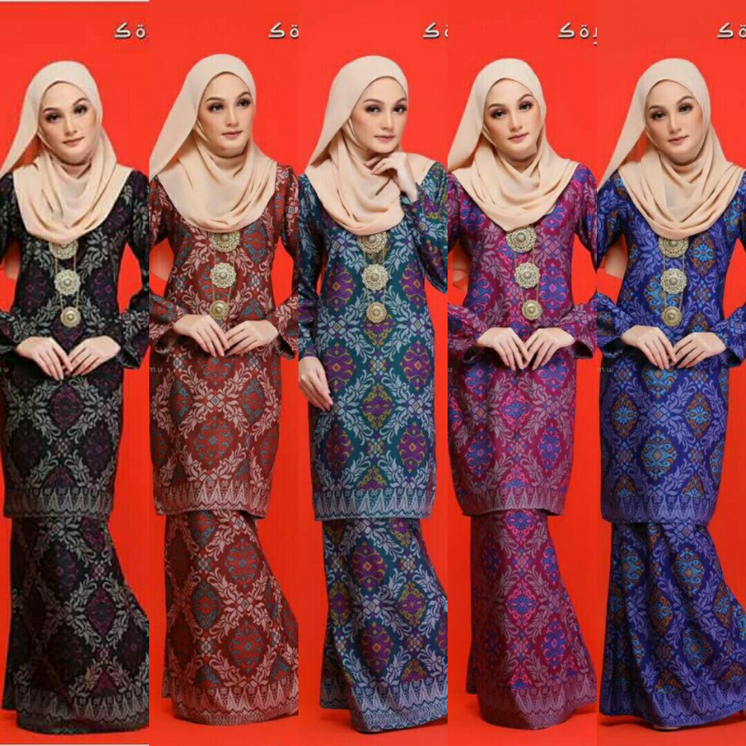 18 Modis Baju  Kurung Songket  Muslimah