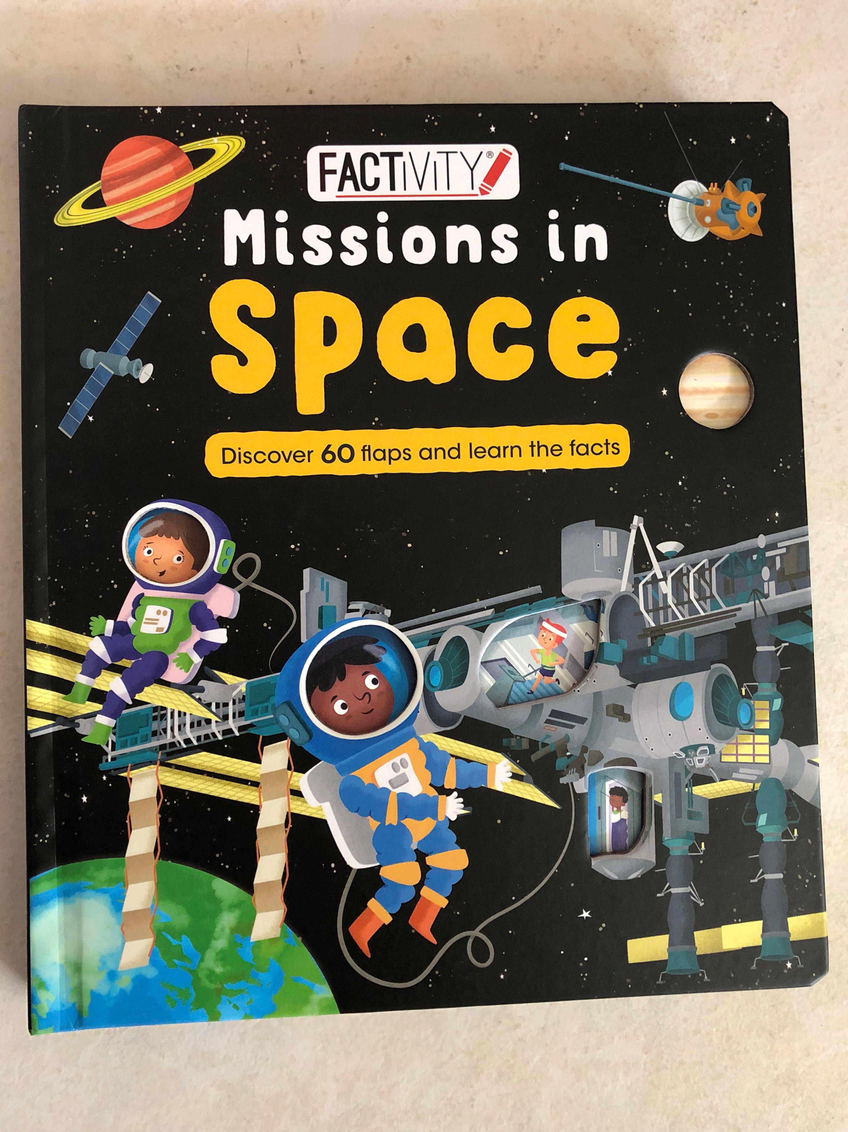 Space Missions Learning Book Facts Fun Rocket Moon Science Astronaut Mars Shuttle Books Stationery Children S Books On Carousell