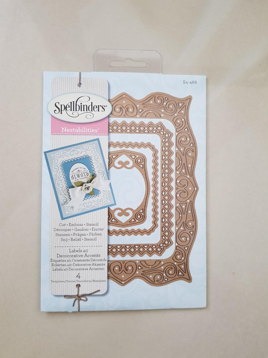 Spellbinders dies 1, Hobbies & Toys, Stationery & Craft ...