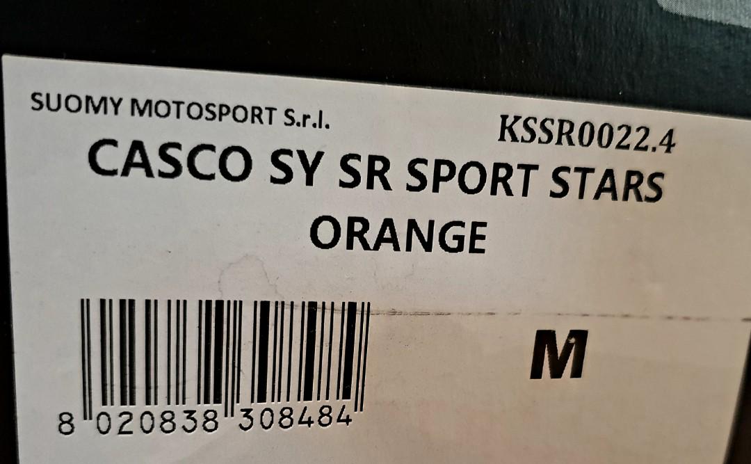 SUOMY SR SPORT STARS ORANGE SY CASCO Motorcycles Motorcycle