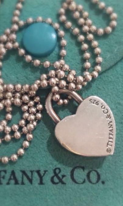 Tiffany heart lock necklace clearance