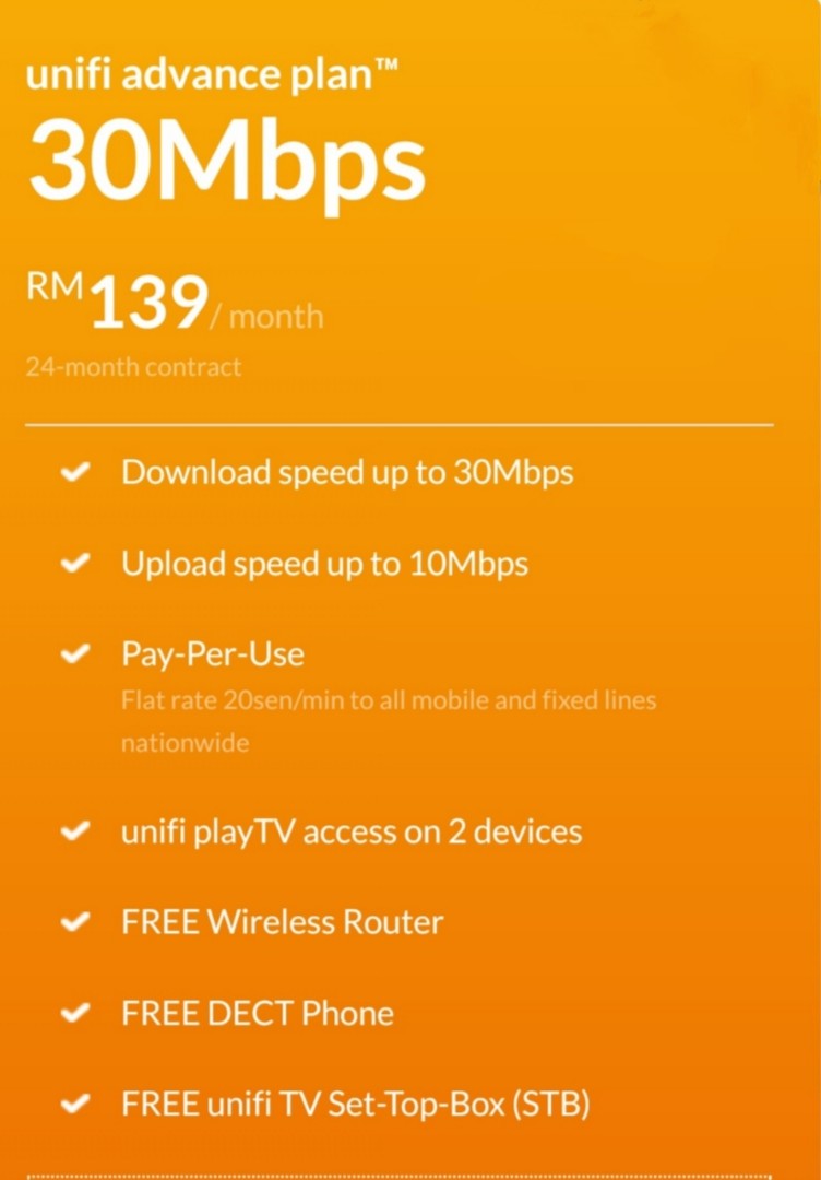 Unifi Advance Plan 30mbps Tickets Vouchers Gift Cards Vouchers On Carousell
