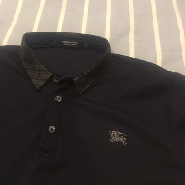 burberry black label polo shirt
