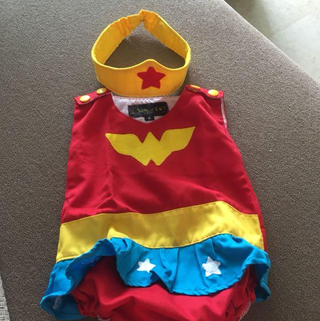 Wonder Woman Costume For Baby Babies Kids Babies Apparel On Carousell