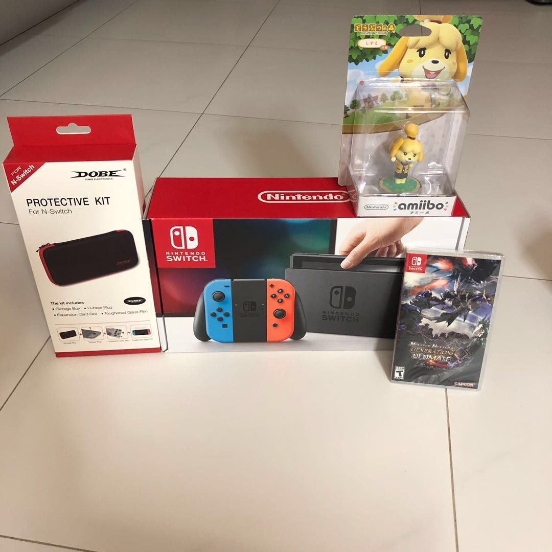 Wts Bn Nintendo Switch Monster Hunter Generations Ultimate Protective Kit Toys Games Video Gaming Consoles On Carousell