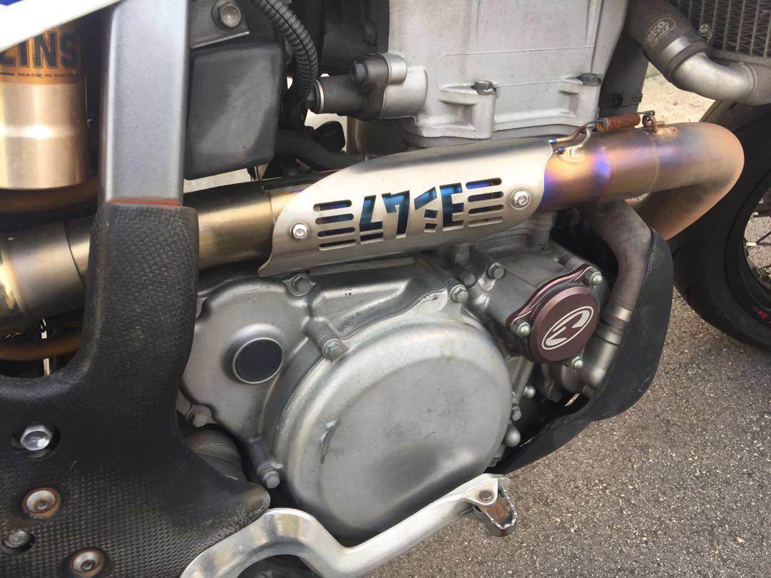 Yoshimura TriCone Titanium Exhaust System For DRZ 400 SM, Motorcycles