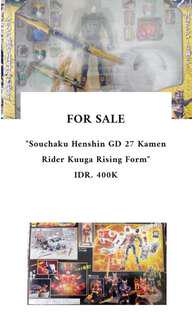 Souchaku henshin GD 27 Kamen rider kuuga rising form"