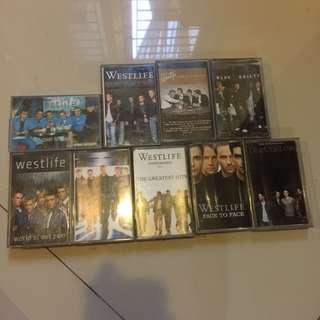 Kaset musik Westlife dan Blue