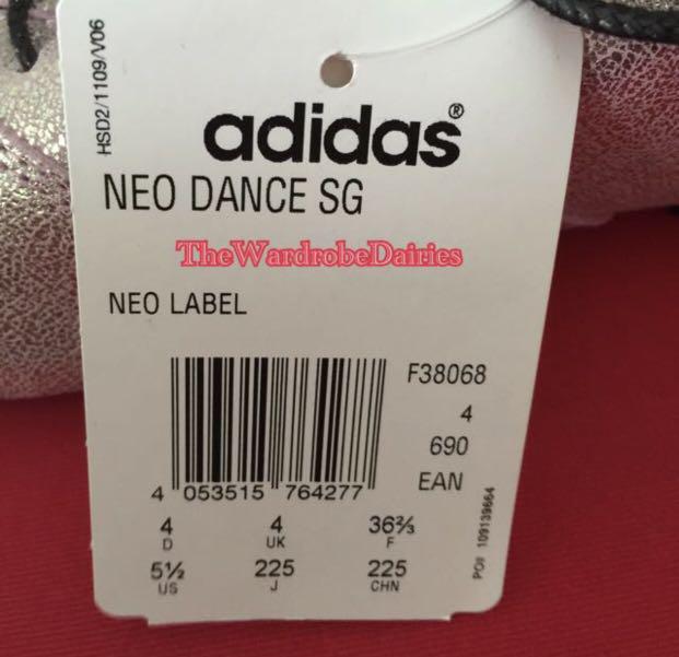 Brand New Adidas Neo Dance Shoe Kids Size UK 4 Us 5 1 2 Adult size available too