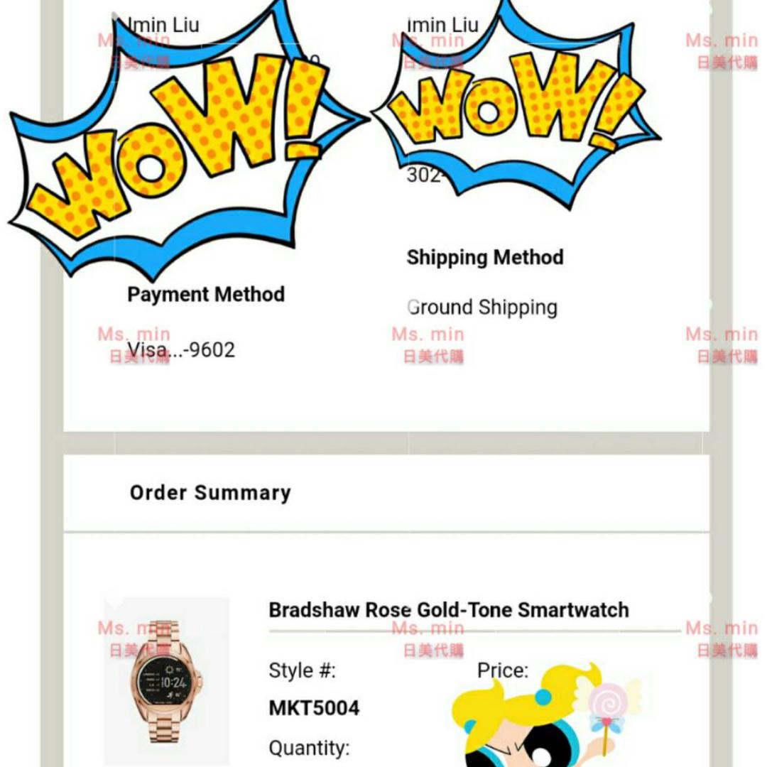 Michael Kors Smart Watch MKT5004 MKT5007