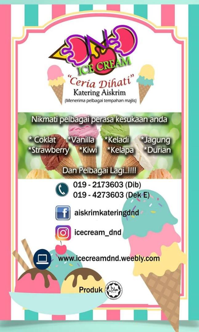 Aiskrim  Ice Cream Katering Services Others On Carousell