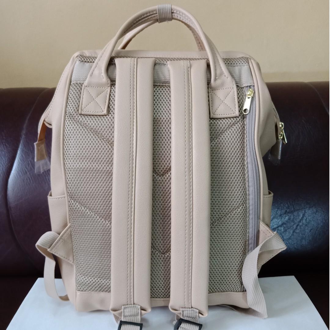 ANELLO JAPAN EXCLUSIVE unisex synthetic leather fullsized backpack (limited edition) cream