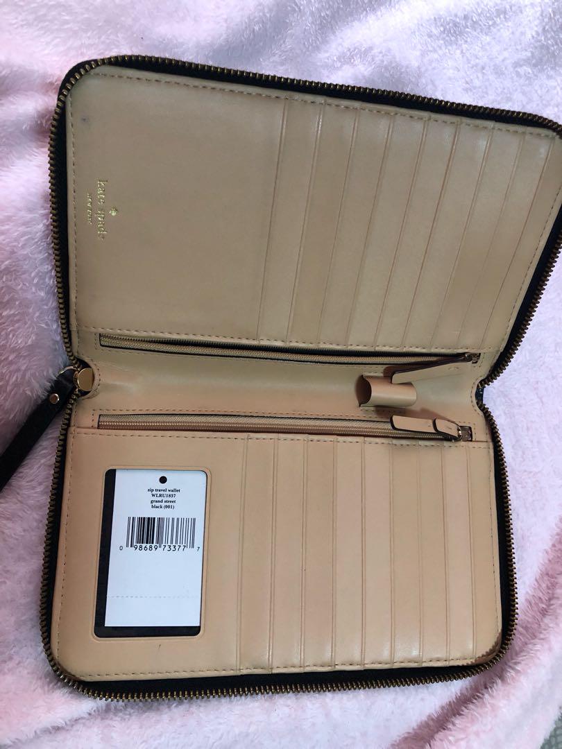 Kate spade grand shop street zip travel wallet