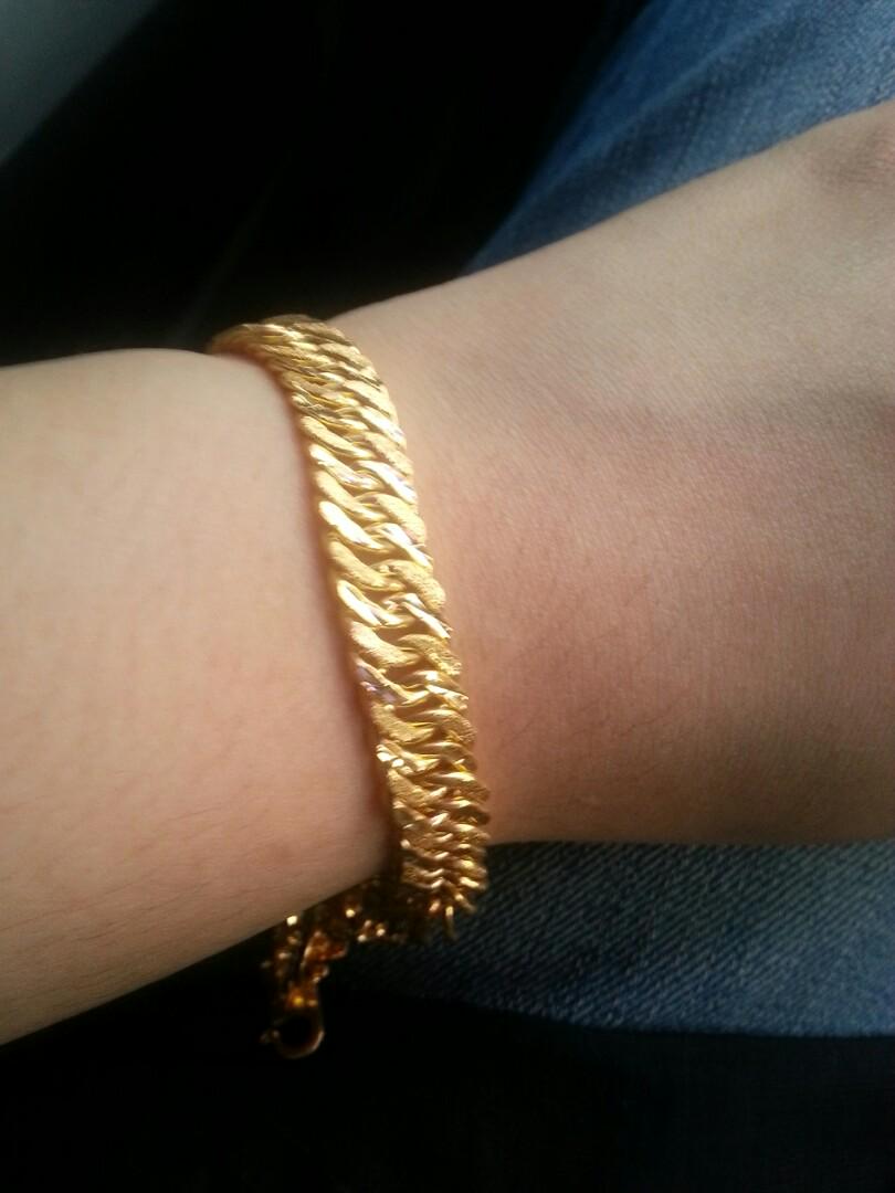 Authentic New 916 Rantai Tangan Lipan 1 Cm Luxury Accessories On Carousell