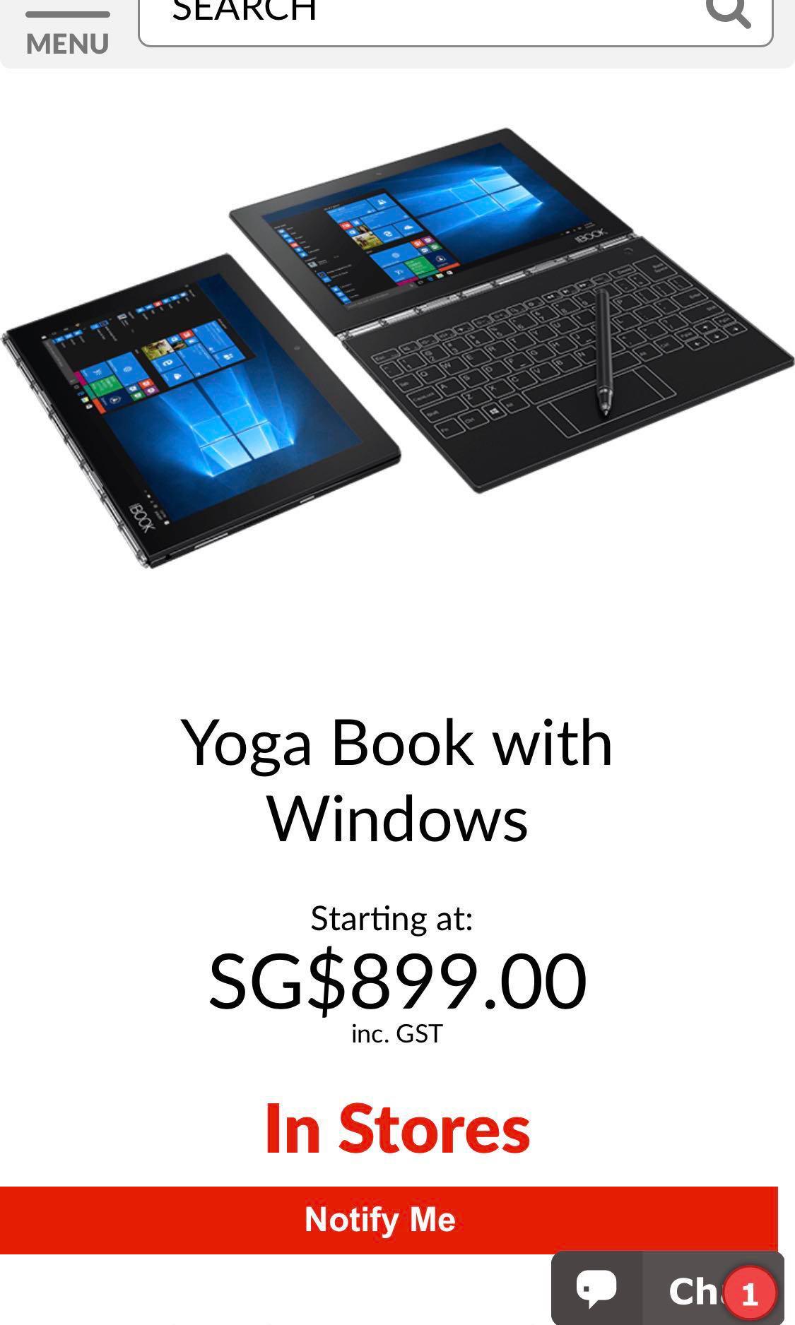 Bn Lenovo Yoga Book W Windows Electronics Computers Laptops On Carousell