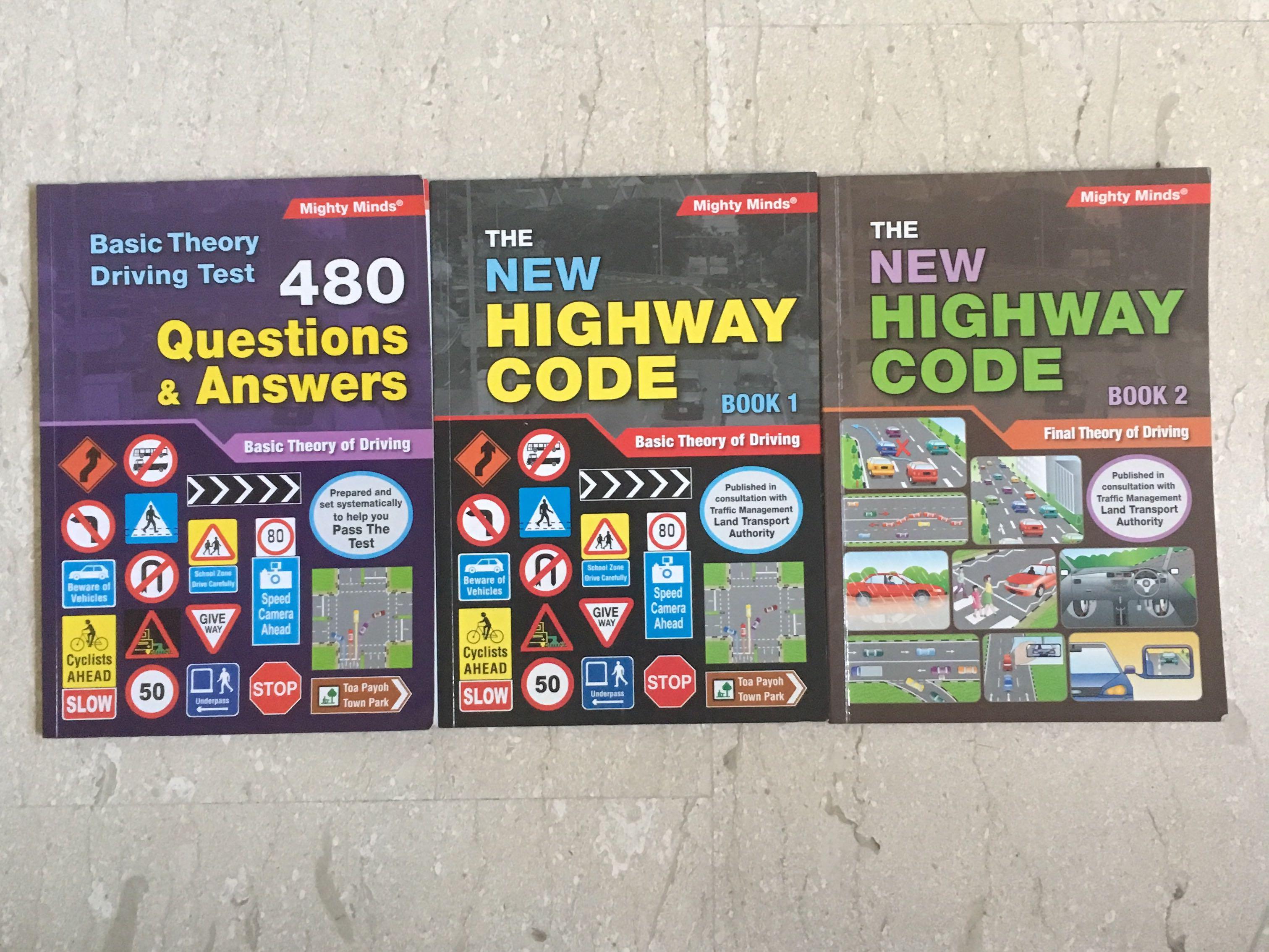 BTT Highway Code (Category: Assessment Books) located in Singapore. Submitted by bluemushroom (Listing ID 56898276, Image 1). Description: - Selling the set of both the textbooks and the question book as many questions from the test was found in the question book. - All 3 lightly used, small bents on the corners that were unavoidable. - No markings in any of the pages..