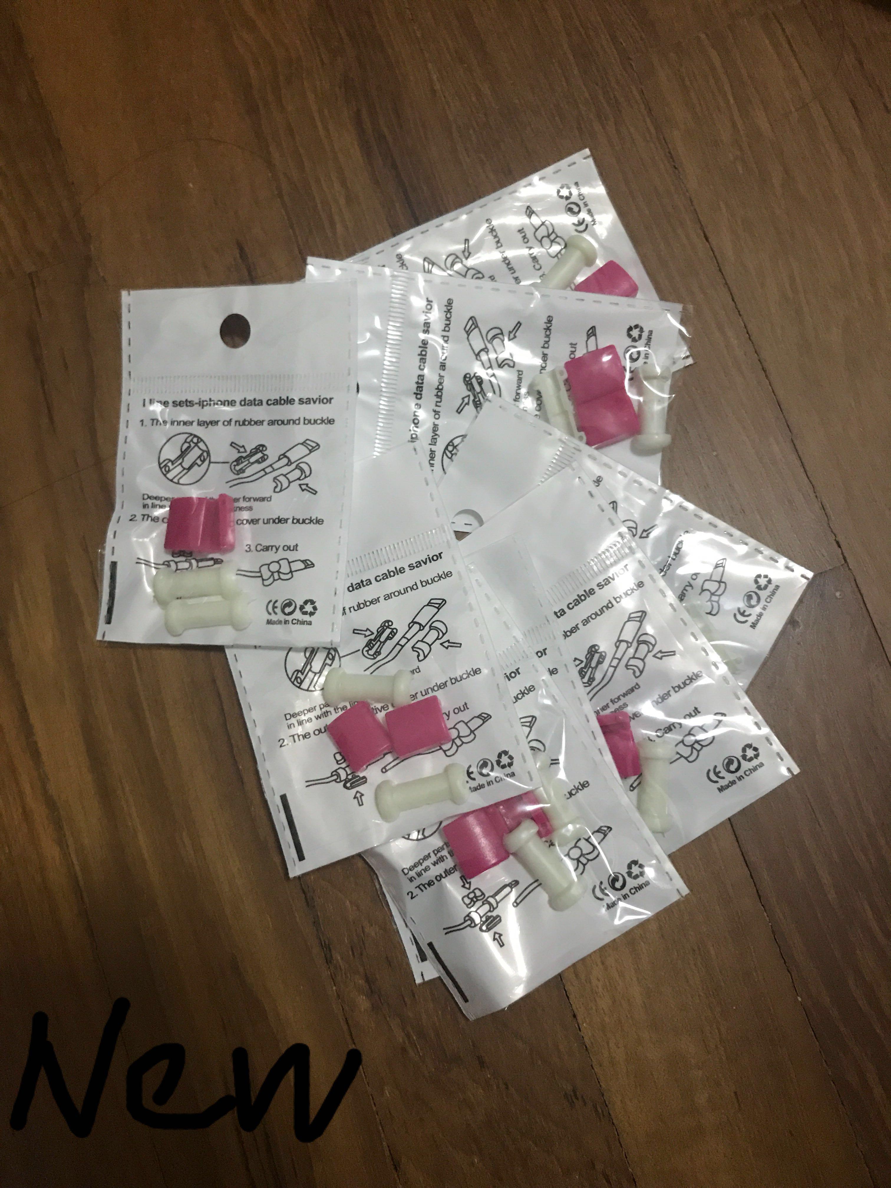 [CLEARANCE] Cable protector (Category: Cables & Adaptors) located in Singapore. Submitted by melmiao99 (Listing ID 176584052, Image 3). Description: 20 for $5 Choose your color iPhone, Samsung, Galaxy, note, oppo, xiaomi, huawei .