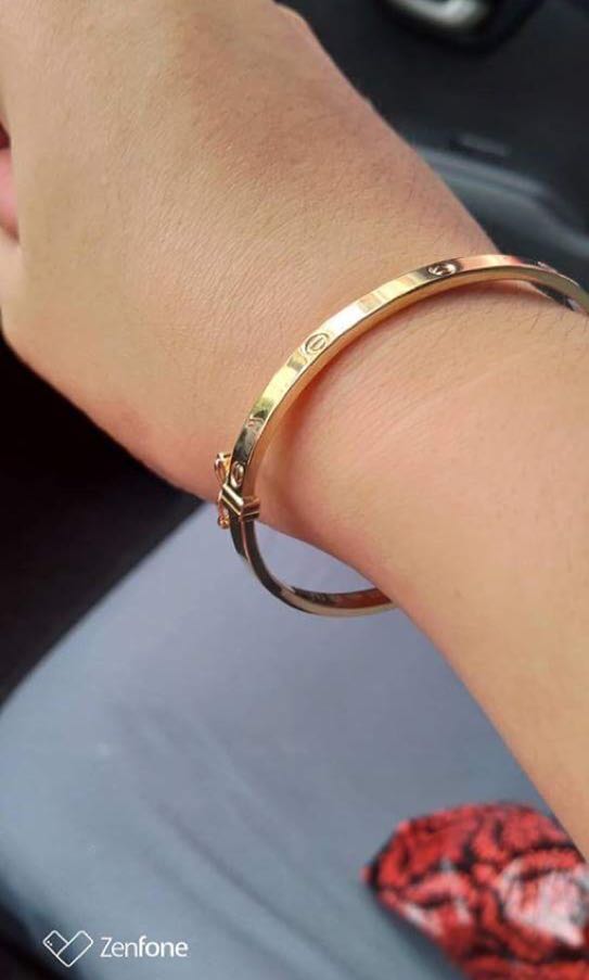 cartier 24k gold bracelet
