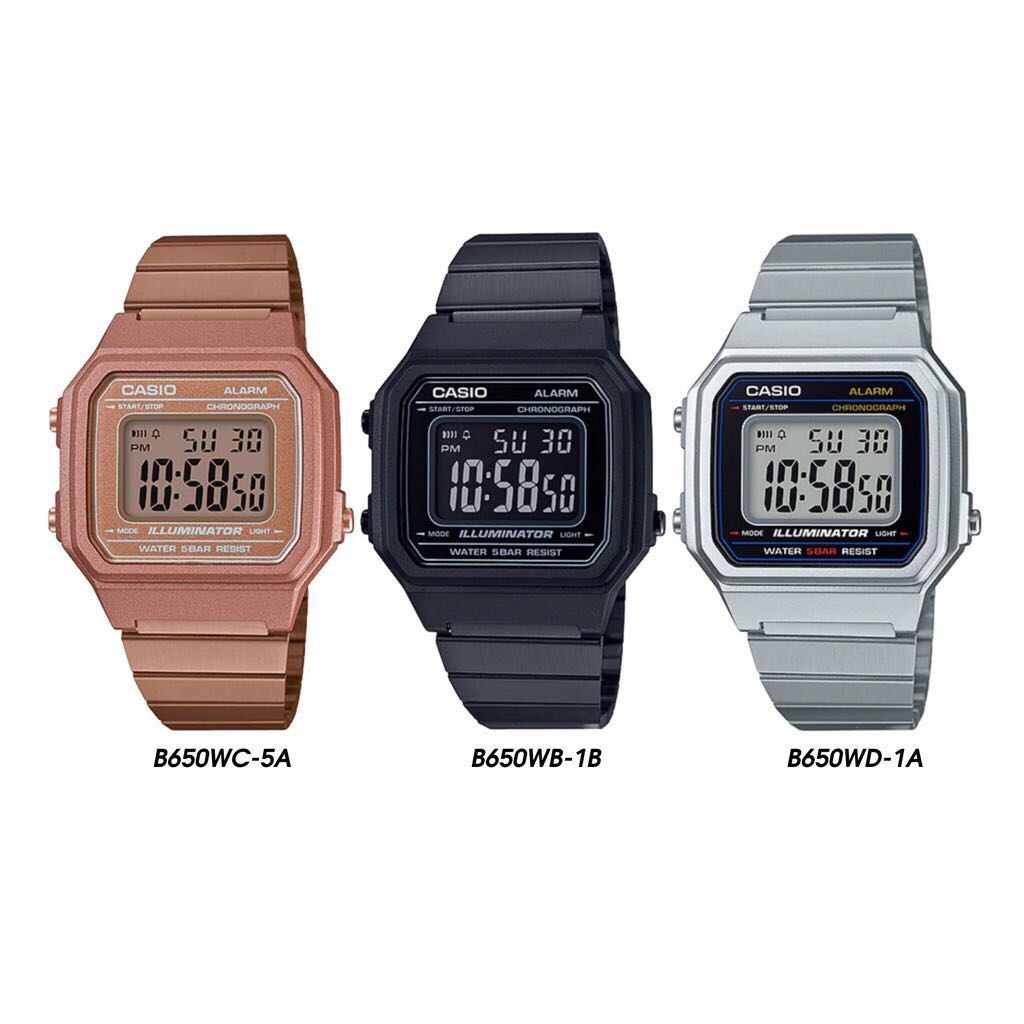 casio vintage square digital watch