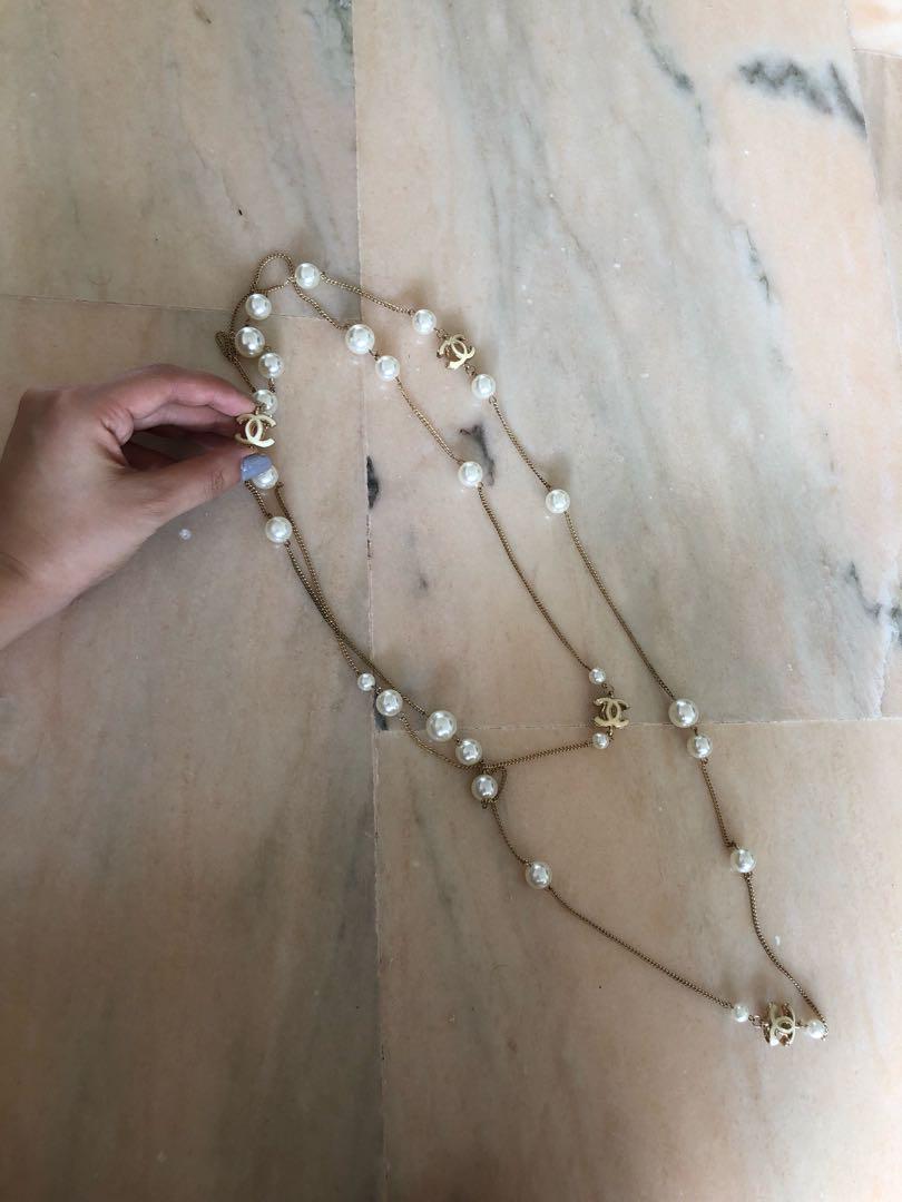 Chanel inspired necklace, Luxury, Accessories on Carousell