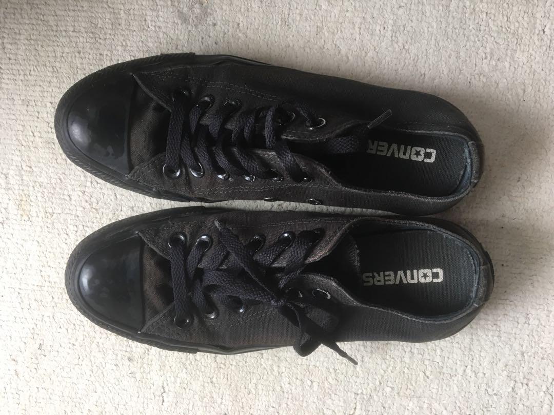cheap all black converse