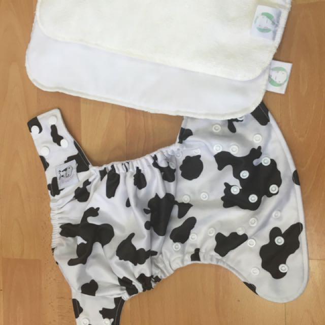 Cloth Diaper Moo Moo Cow Babies Kids Babies Apparel On Carousell