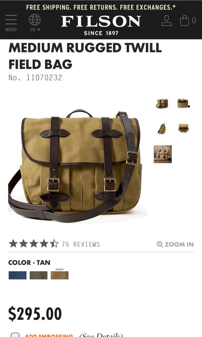 Filson Medium Field Bag. Made in USA, Men's Fashion, Bags, Sling Bags