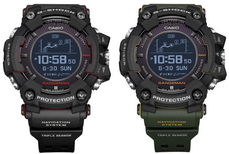 G Shock Rangeman GPR B1000 1 BDR with GPS Navigation Green