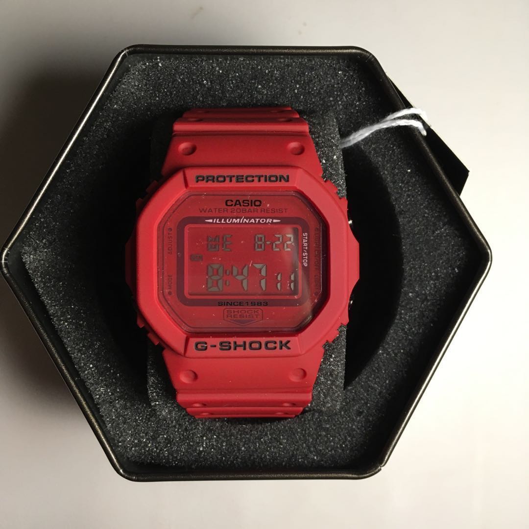 GSHOCK DW5635C 4 Red Out Matte Finish Men s Fashion Watches