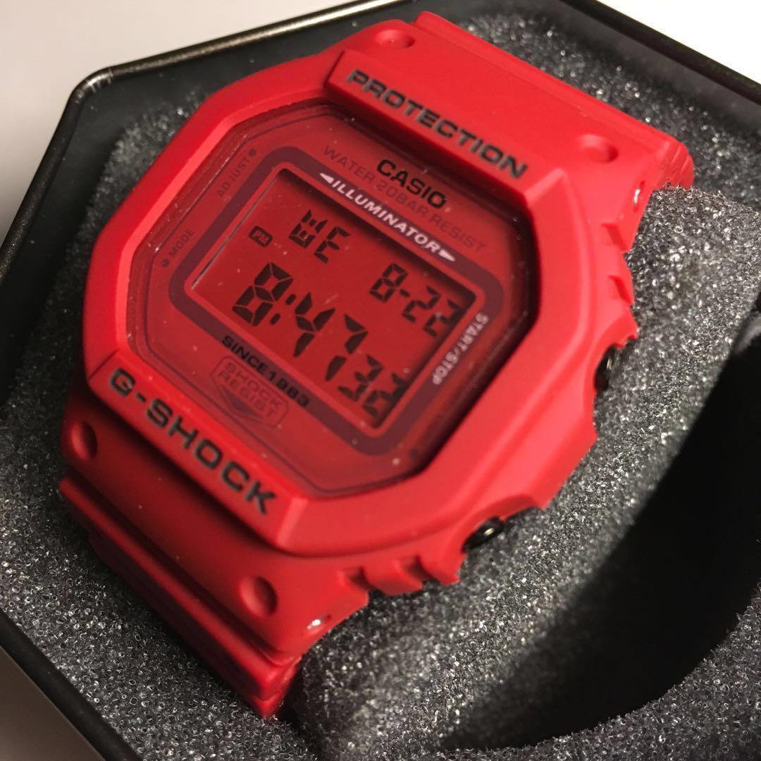 GSHOCK DW5635C 4 Red Out Matte Finish Men s Fashion Watches