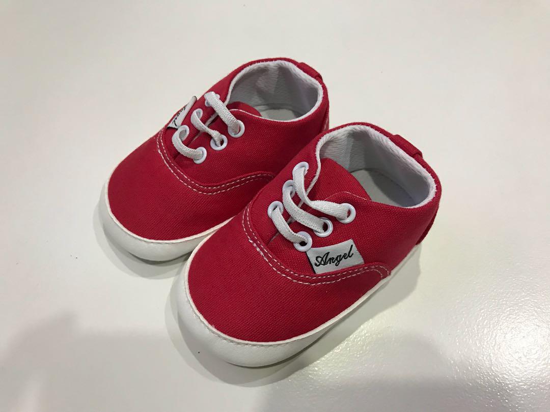 red baby vans shoes