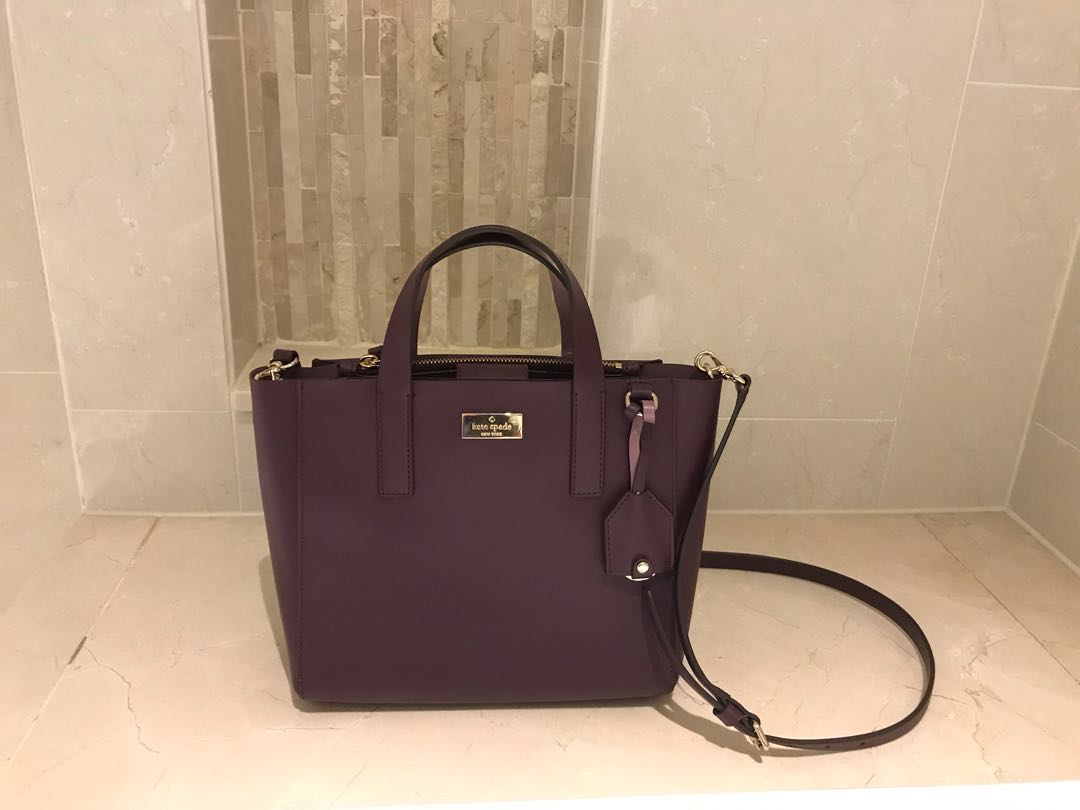 Kate spade deep plum bag online