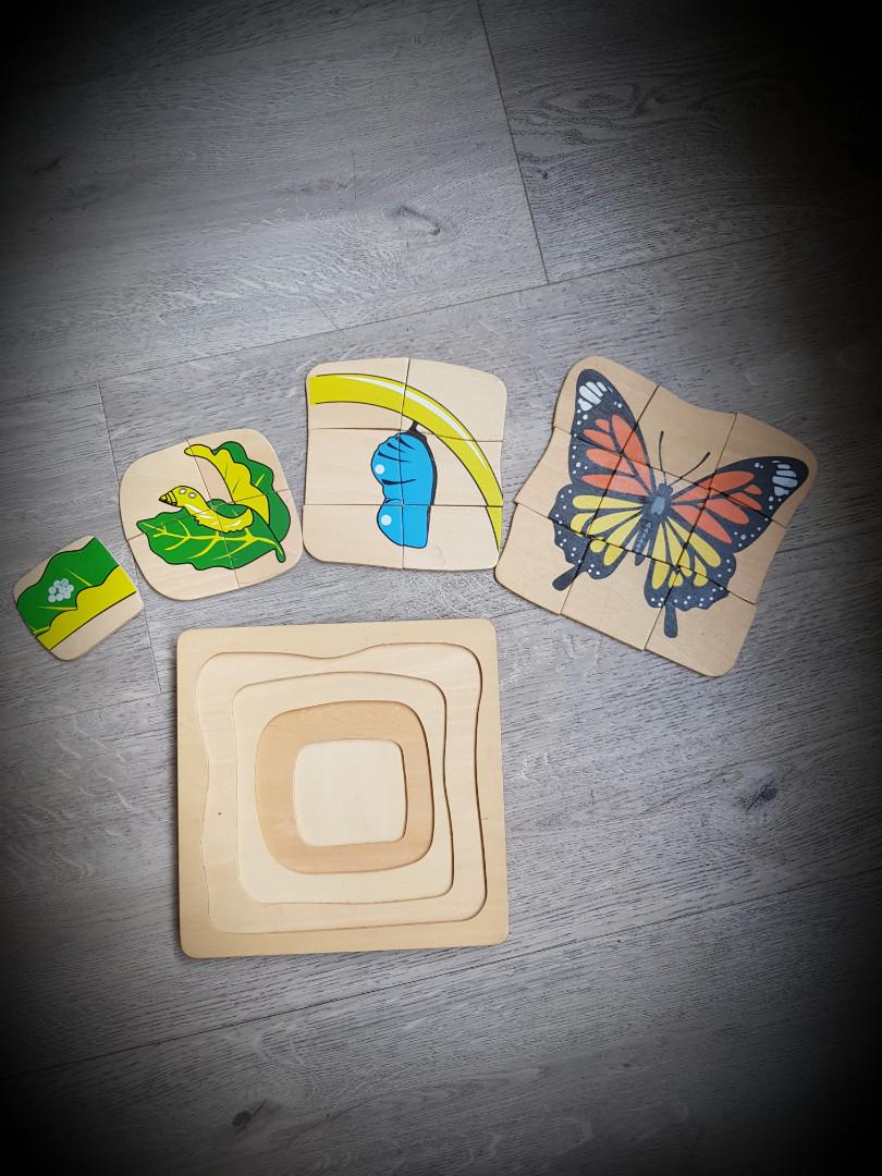 Download Layered Wooden Puzzle Butterfly Toys Games Others On Carousell