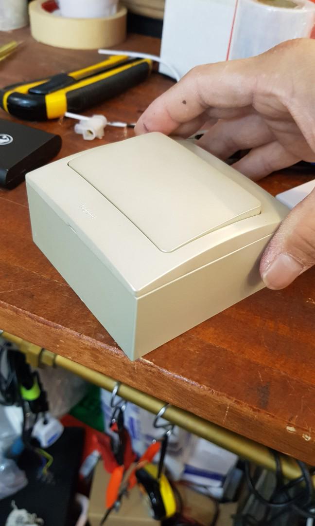 [Legrand] Champangne gold color switches surface mounting box