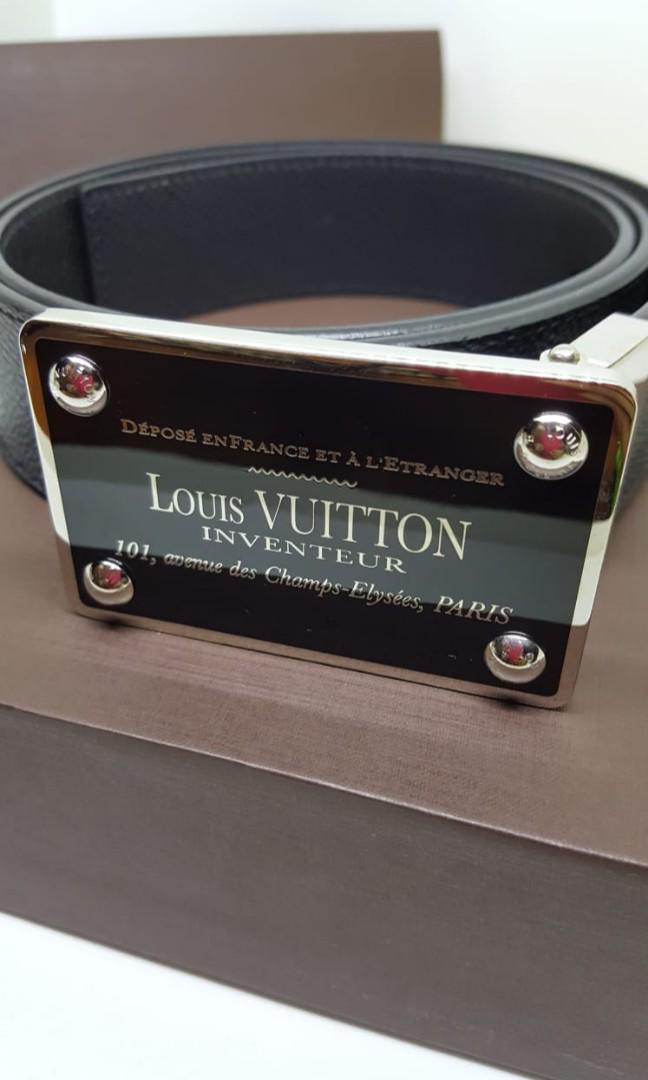 Louis Vuitton Belt Review Authentic Bengale Black with Inventeur Buckle HD  