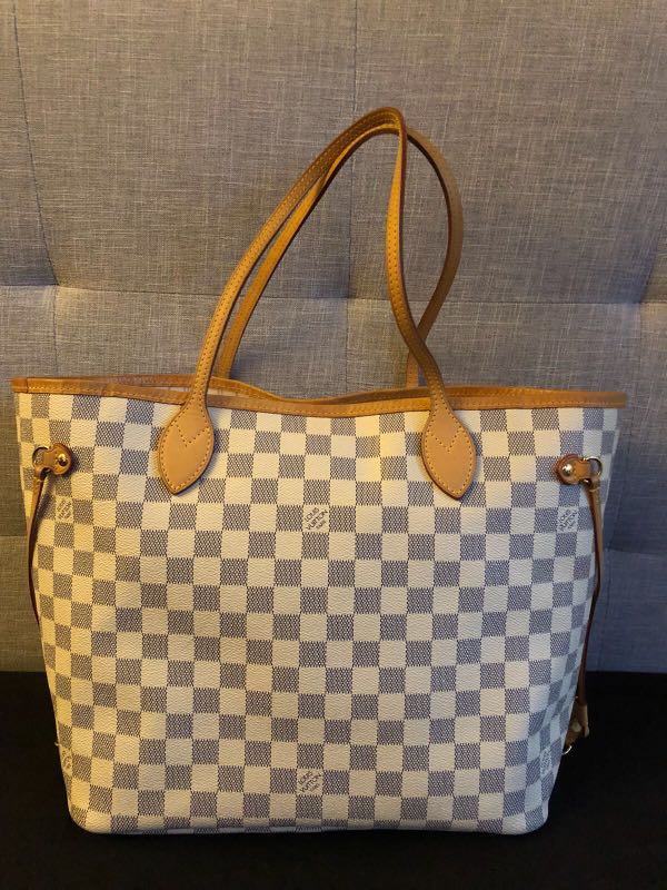 White damier clearance neverfull