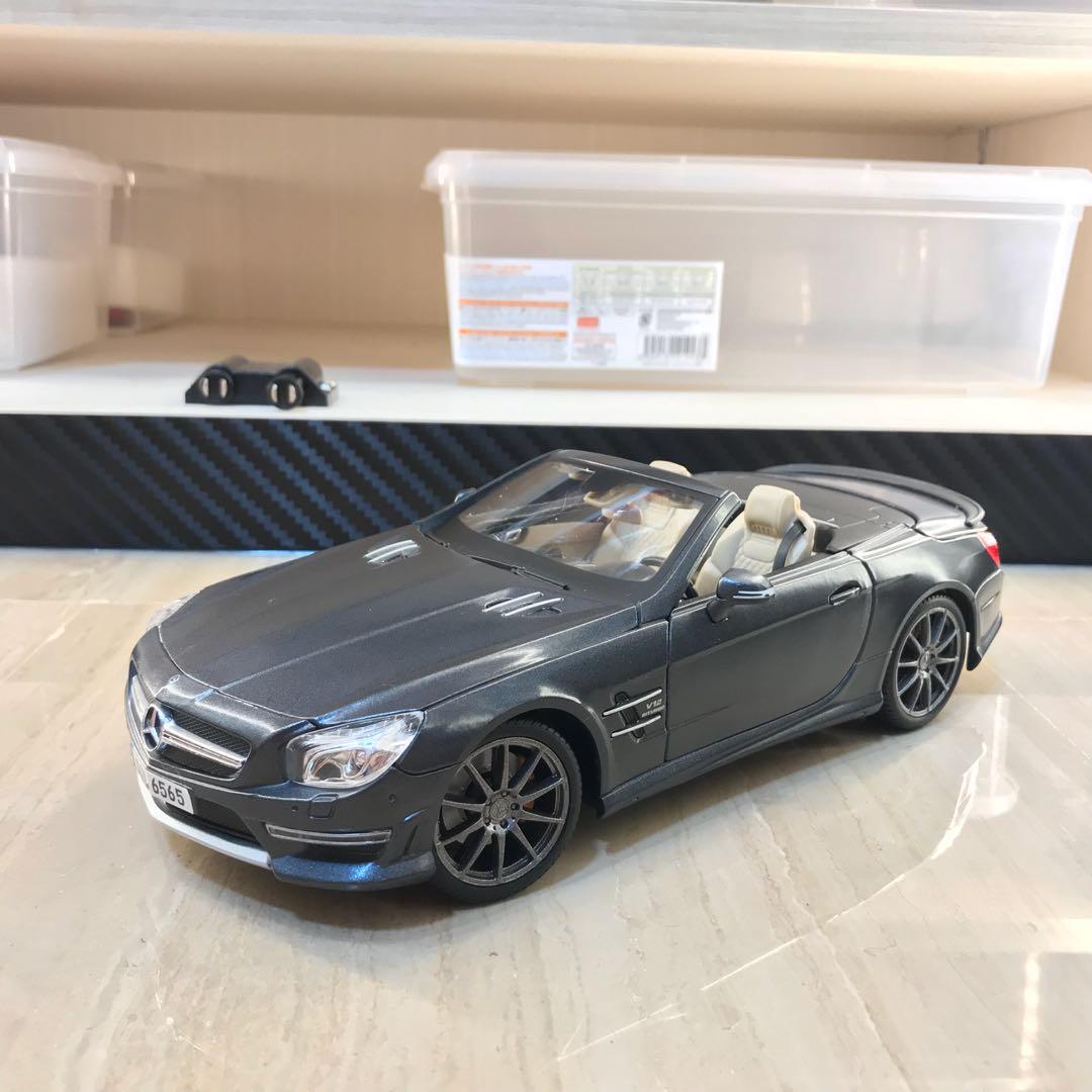 Mercedes SL55 AMG 1/18 Maisto – Noire – Occasion, Très Bon état, Boîte D'origine