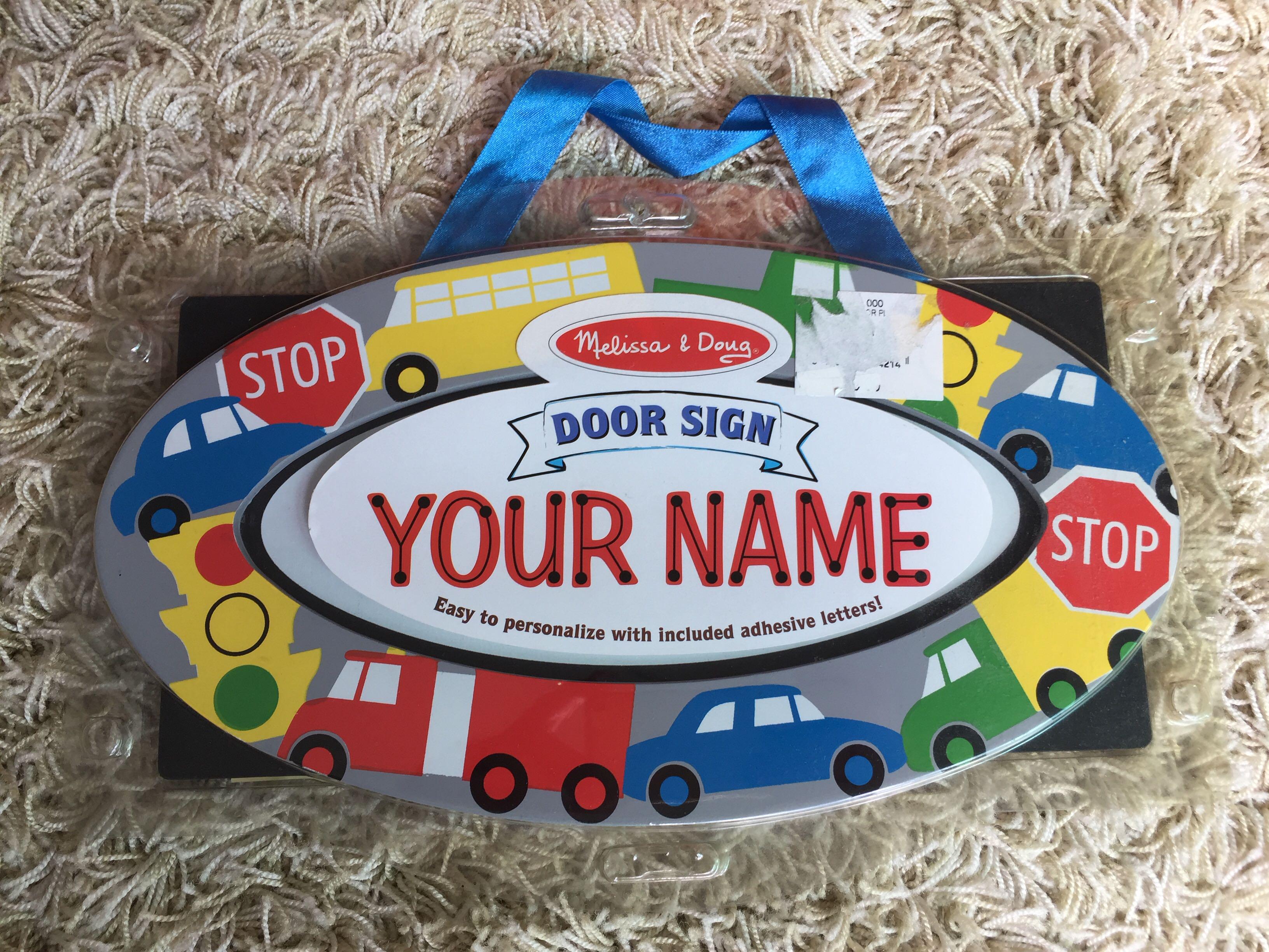 Melissa Doug Door Sign New Boxed And Unused Babies