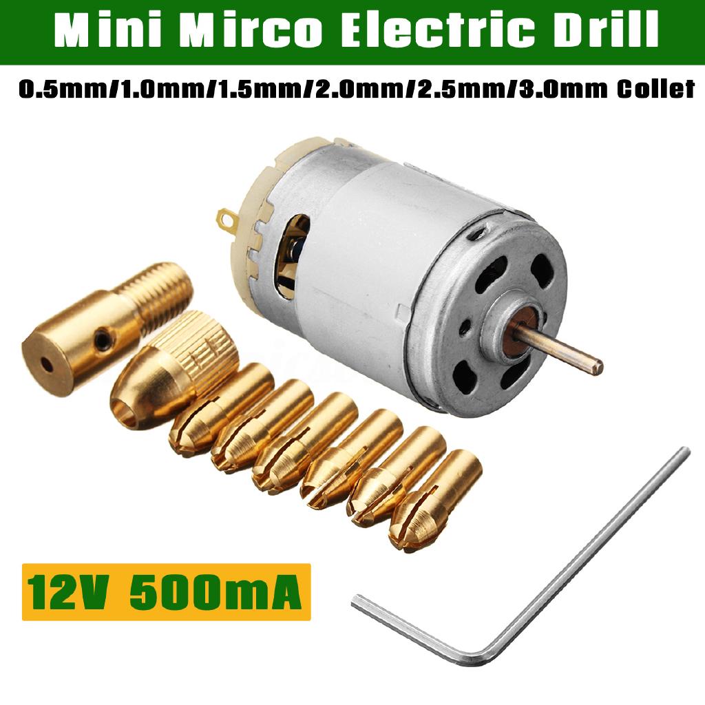 Mirco Electric Pcb Motor Drill Press Drilling Bits Tool Twist