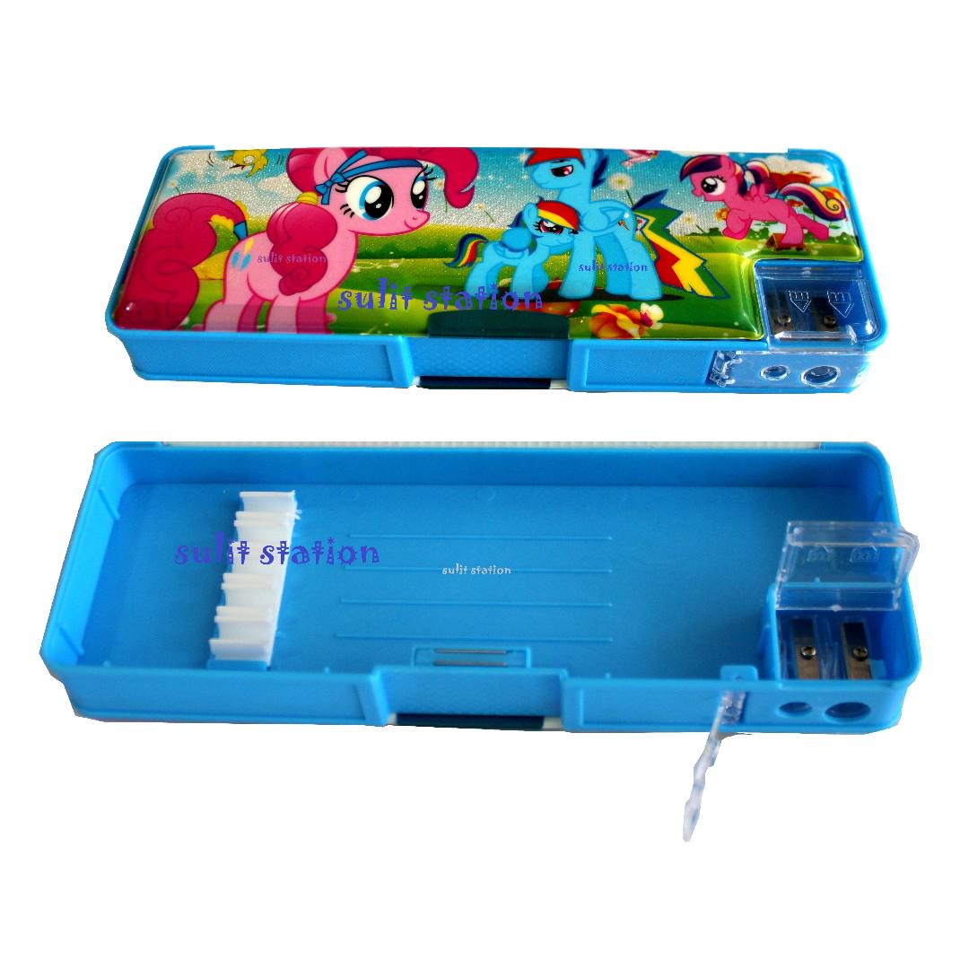 MLP MY LITTLE PONY DOUBLE SIDED OPENING MAGNETIC PENCIL CASE BOX ...