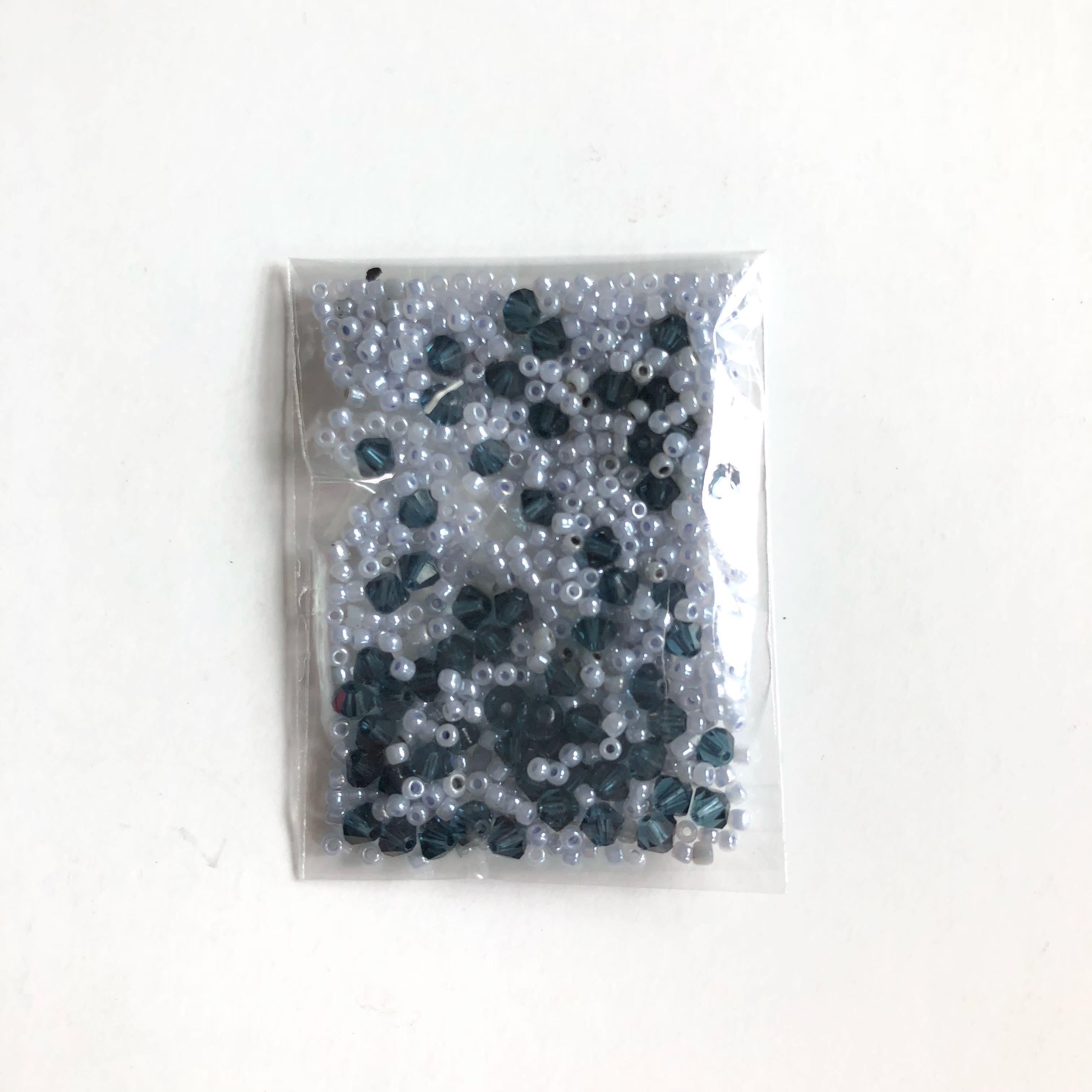 Get Wallpaper Navy Crystals And Pearl Blue Seed Beads Design Craft Craft For Android Free