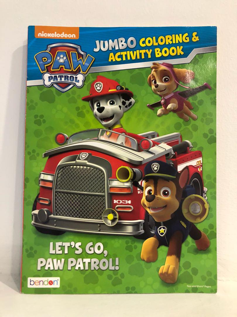 Paw Patrol Coloring Book Paw Patrol Jumbo Coloring And Activity Book - All  About Me Poster, image size:810x1080