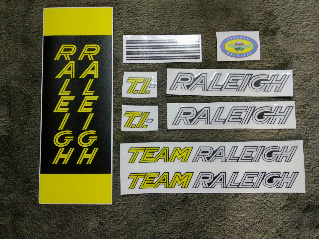 TI Raleigh Frame Decals, Sports 