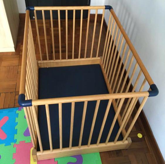 Wooden clearance playpen mothercare