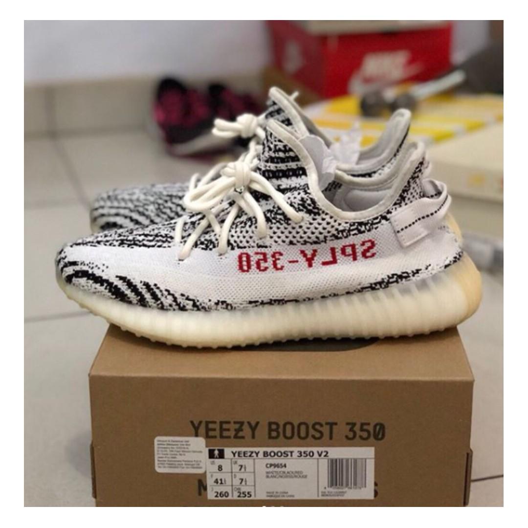 zebra yeezy size 5.5