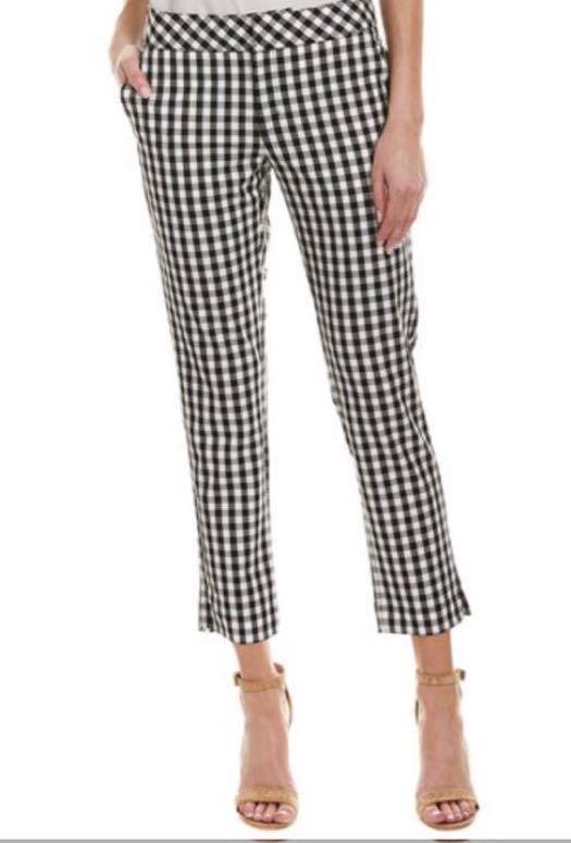 gingham pants zara