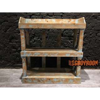 【BIgBoyRoom】工業風家具 美式設計款塗裝收納櫃 木製LOFT復古櫃子斗櫃展示 陳列桌攝影道具酒吧餐廳飯店大廳