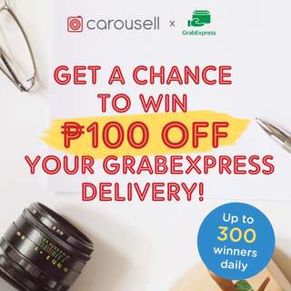 Reminders: GrabExpress Promo Codes Giveaway
